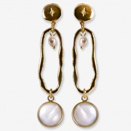 pendant earring gold color chorange fashion jewellery