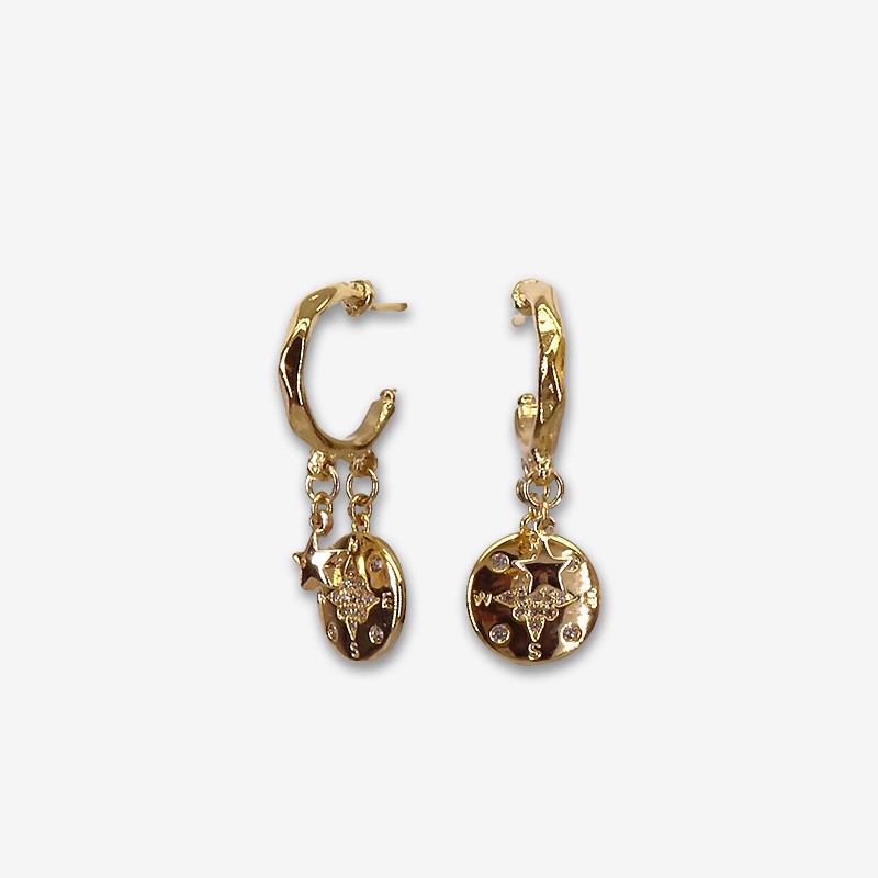 fancy hoops earrings made in France by chorange