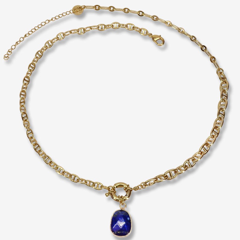 Necklace gold Chorange gemstone