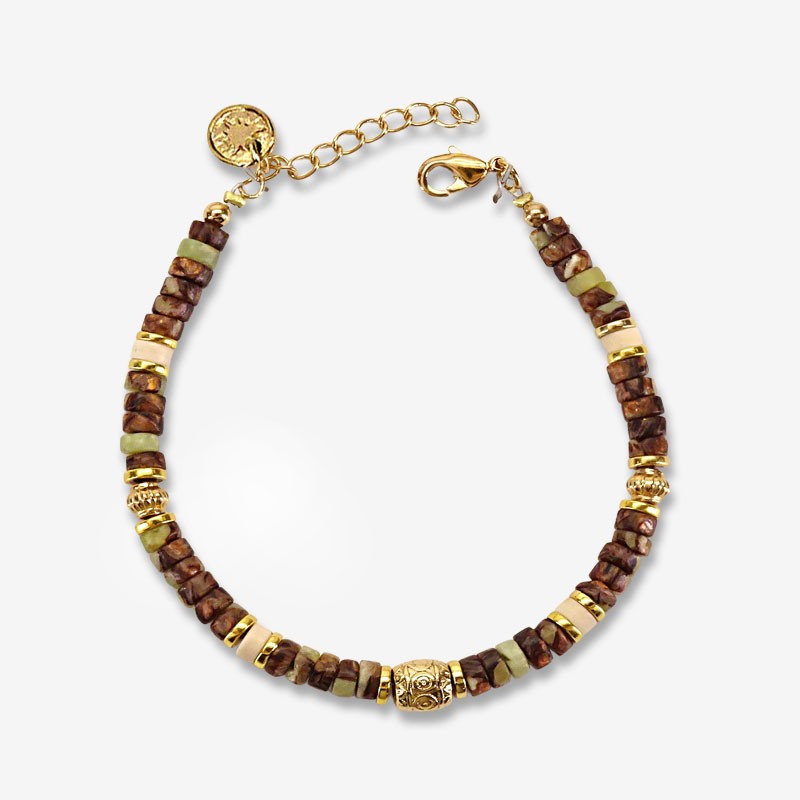 Bracelet gold Chorange gemstone