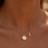 collier fantaisie plaque or  bijoux de createur Cannes