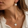 NICI  boucle d'oreille en nacre