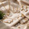 Bague réglable FIERZ  nacre