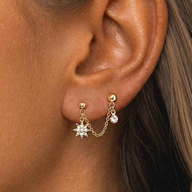 tiSTAR - earring with chain